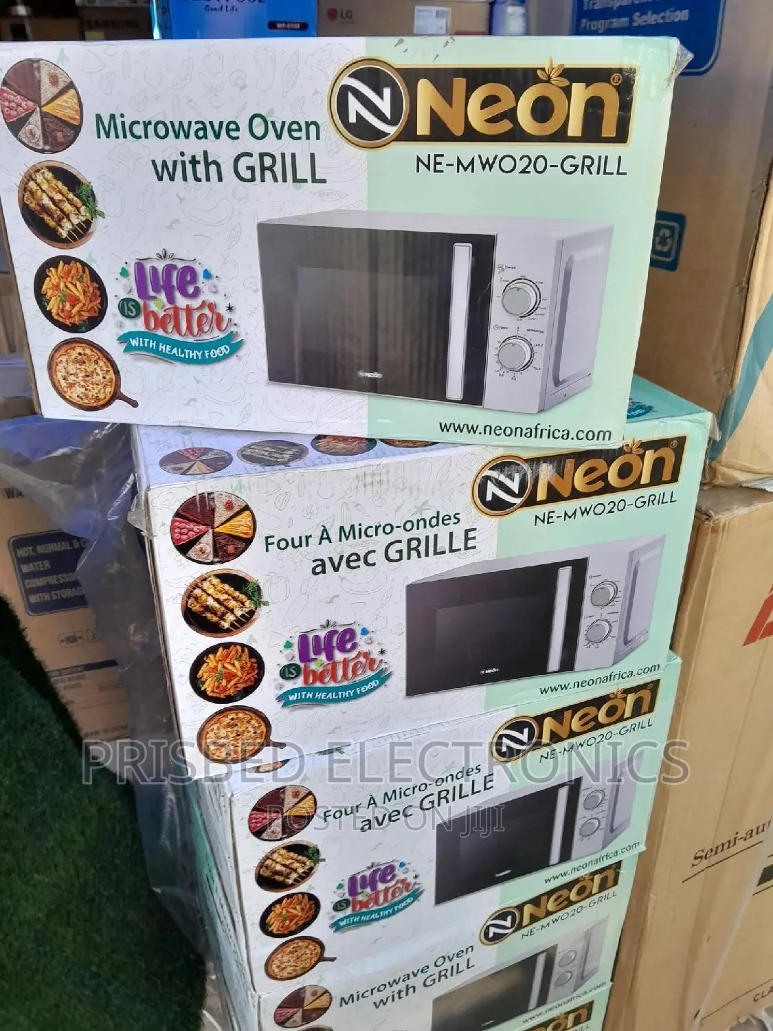 Neon Microwave Oven With Grill