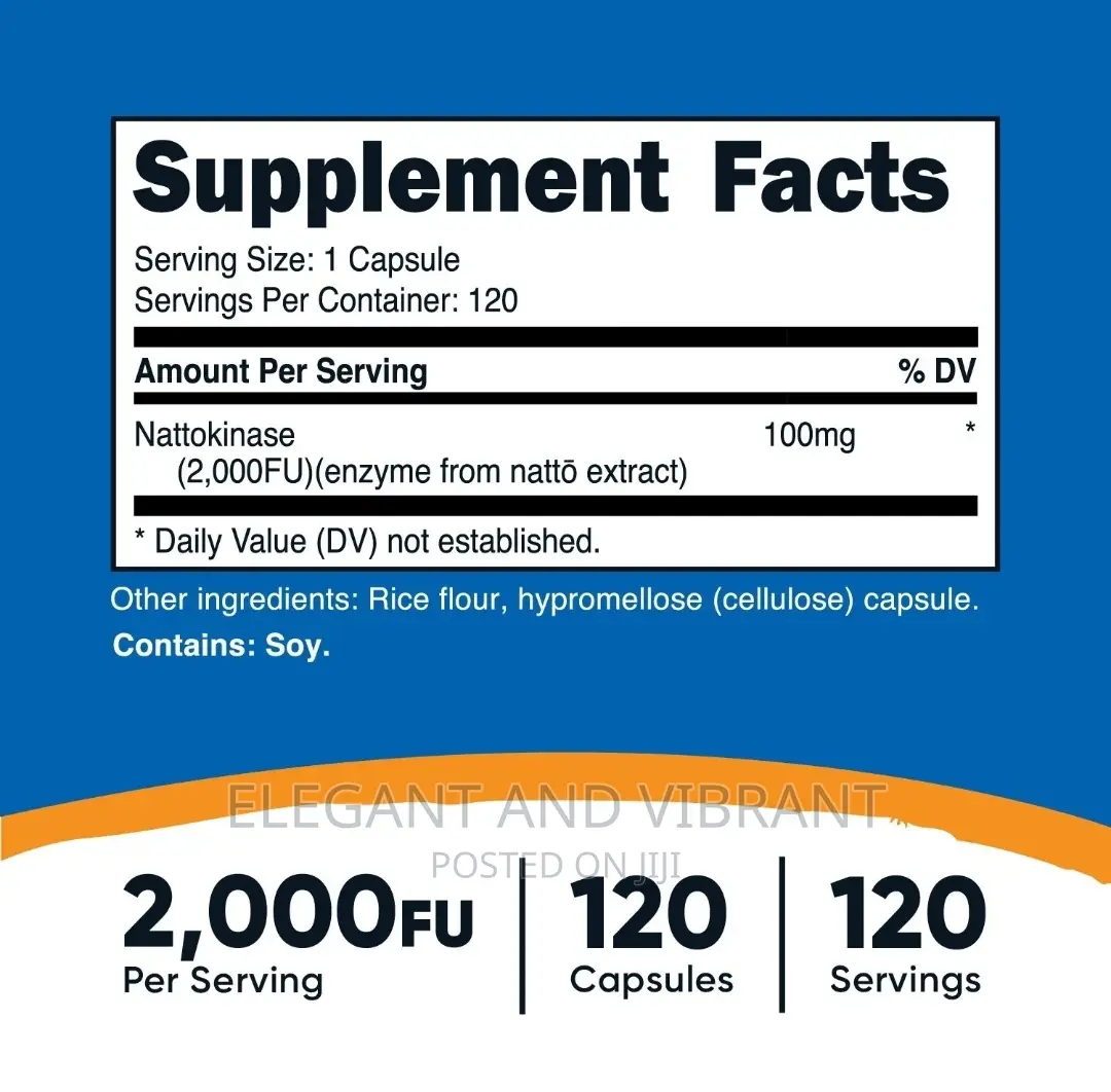 Nutricost Nattokinase 2,000fu, 120 Capsules - Gluten Free
