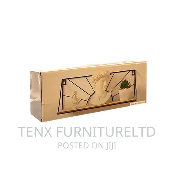 Shelf Key Holder Metal and Wood