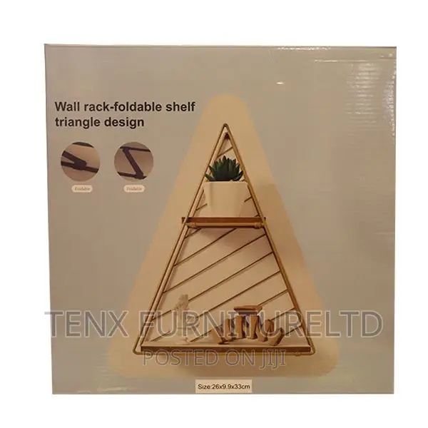 Shelf Triangle Metal and Wood