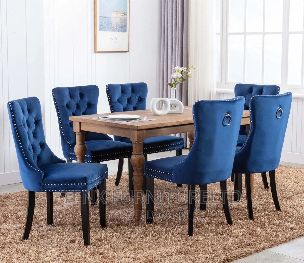 Dining Set (6 Chairs and 1 Table) Lux