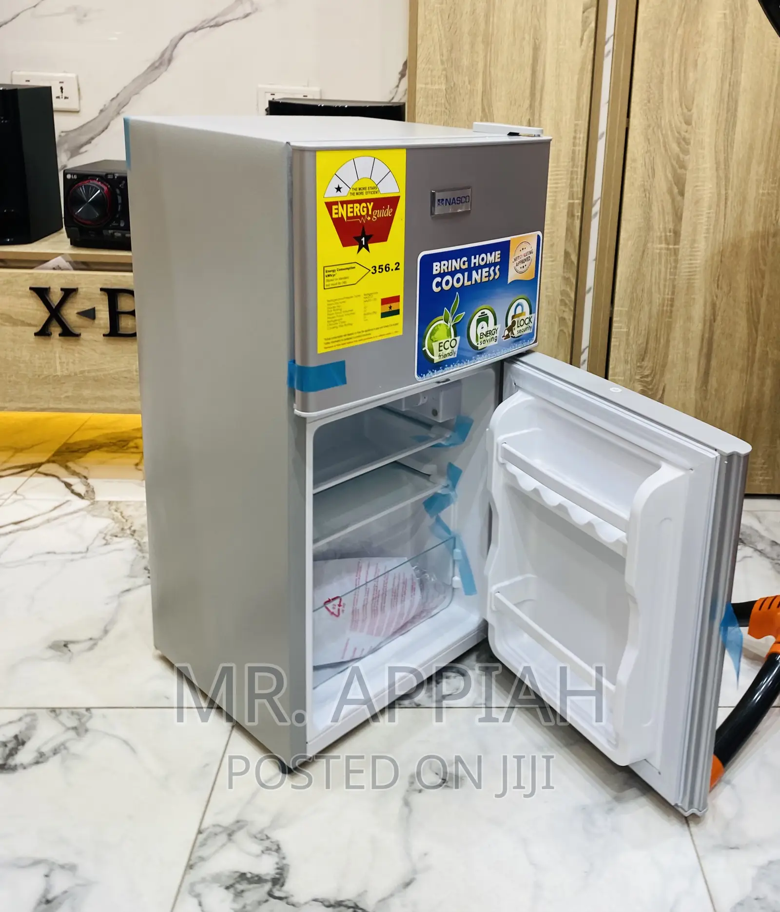 Quality Yet Affordable NascoNasf2-120 2 Door Fridge(Silver)