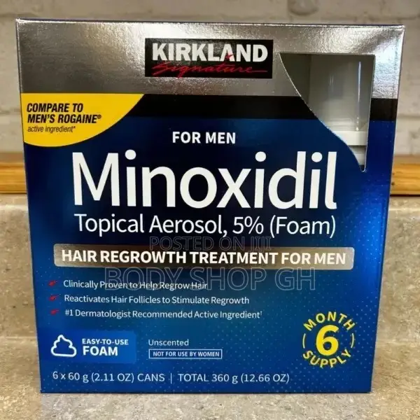 Kirkland Minoxidil Foam - Beard, Baldness and Hairline Growt
