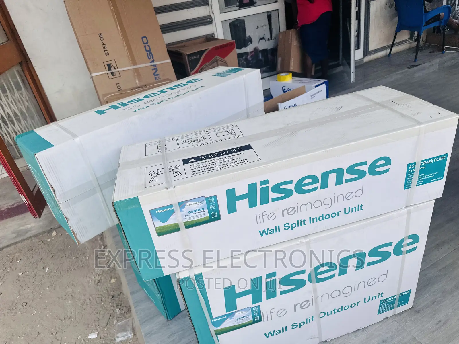 Quality AC With Remote Control Hisense Split R410 Gas 2.5hp