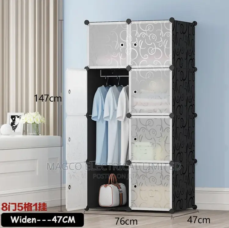 8 Cubes Plastic Wardrobe