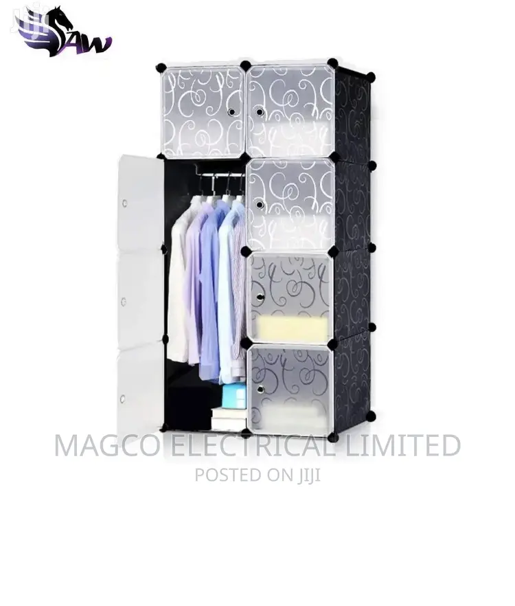 New 8 Cubes Plastic Wardrobe