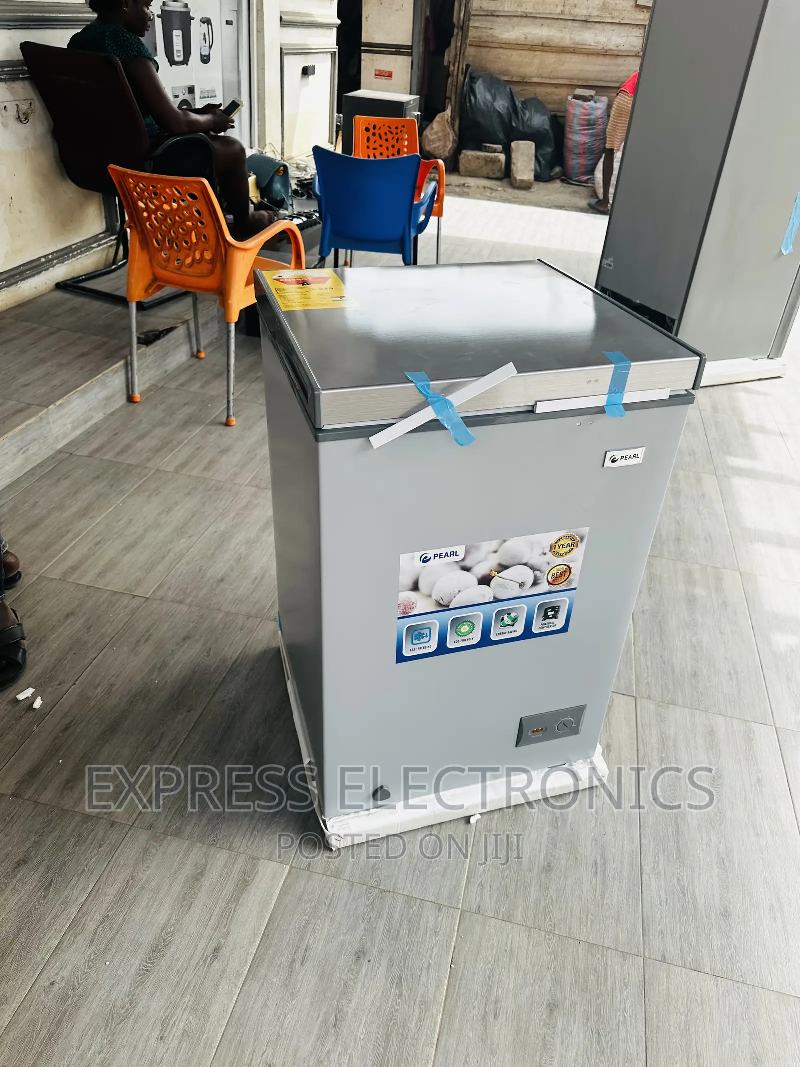Eco__ Friendly Condensed Chest Freezer Singledoor Pearl 100L
