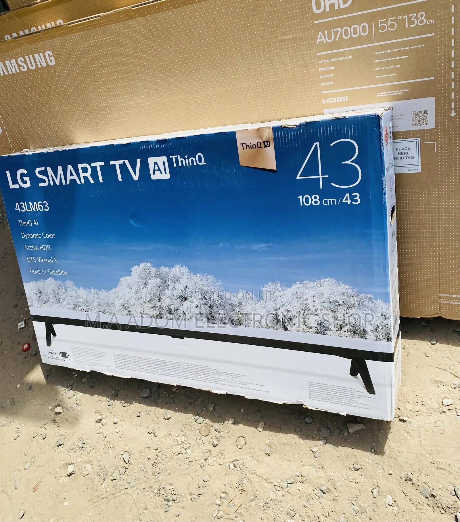 High Quality LG(43lm637)43 Inch FHD Smart Led Tv(Black).