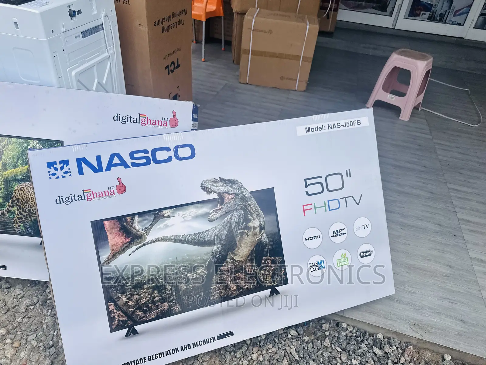 Gorgeous New Slim Nasco 50”FHD Satellite Digital Tv 