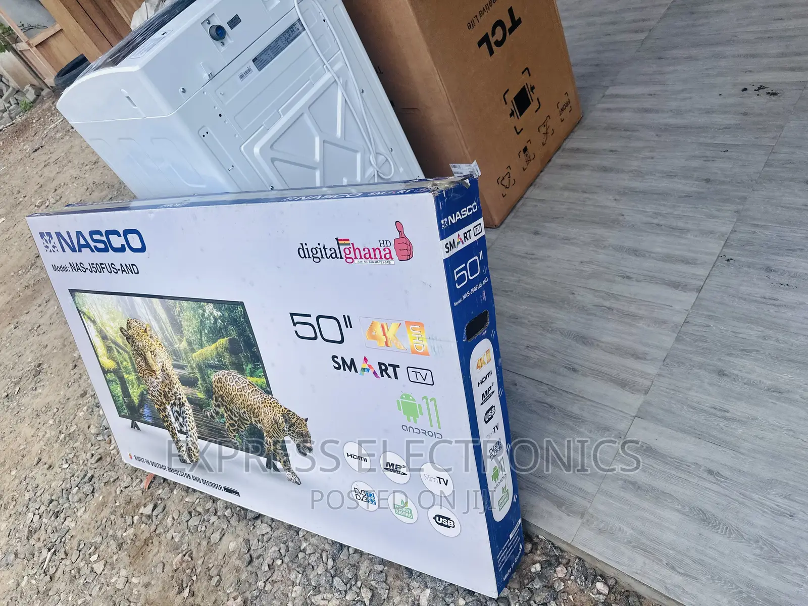 50”UHD Smart Nasco Glossy Slim LED Tv  Gorgeous LED