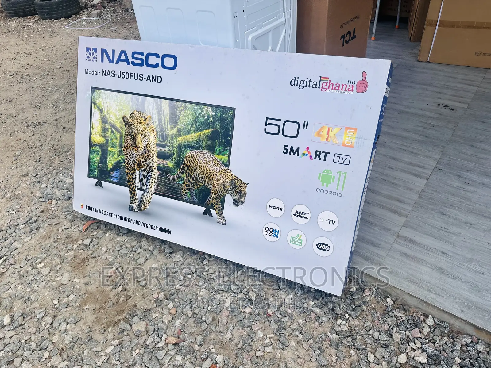 50”UHD Smart Nasco Glossy Slim LED Tv  Gorgeous LED
