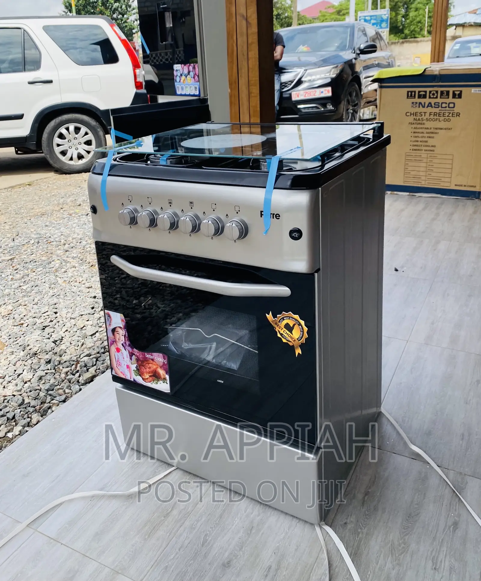 Adorable Ferre(Gray)60x60 4 Gas Burner 