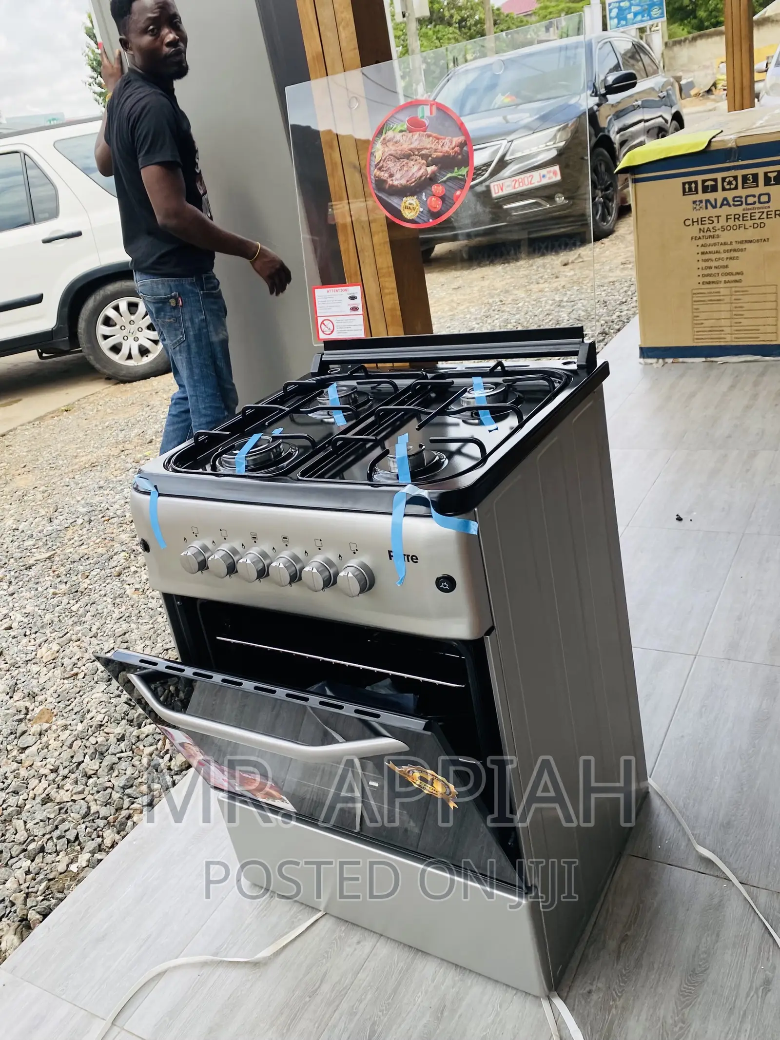 Affordable Ferre(Gray)60x60 4 Gas Burner.