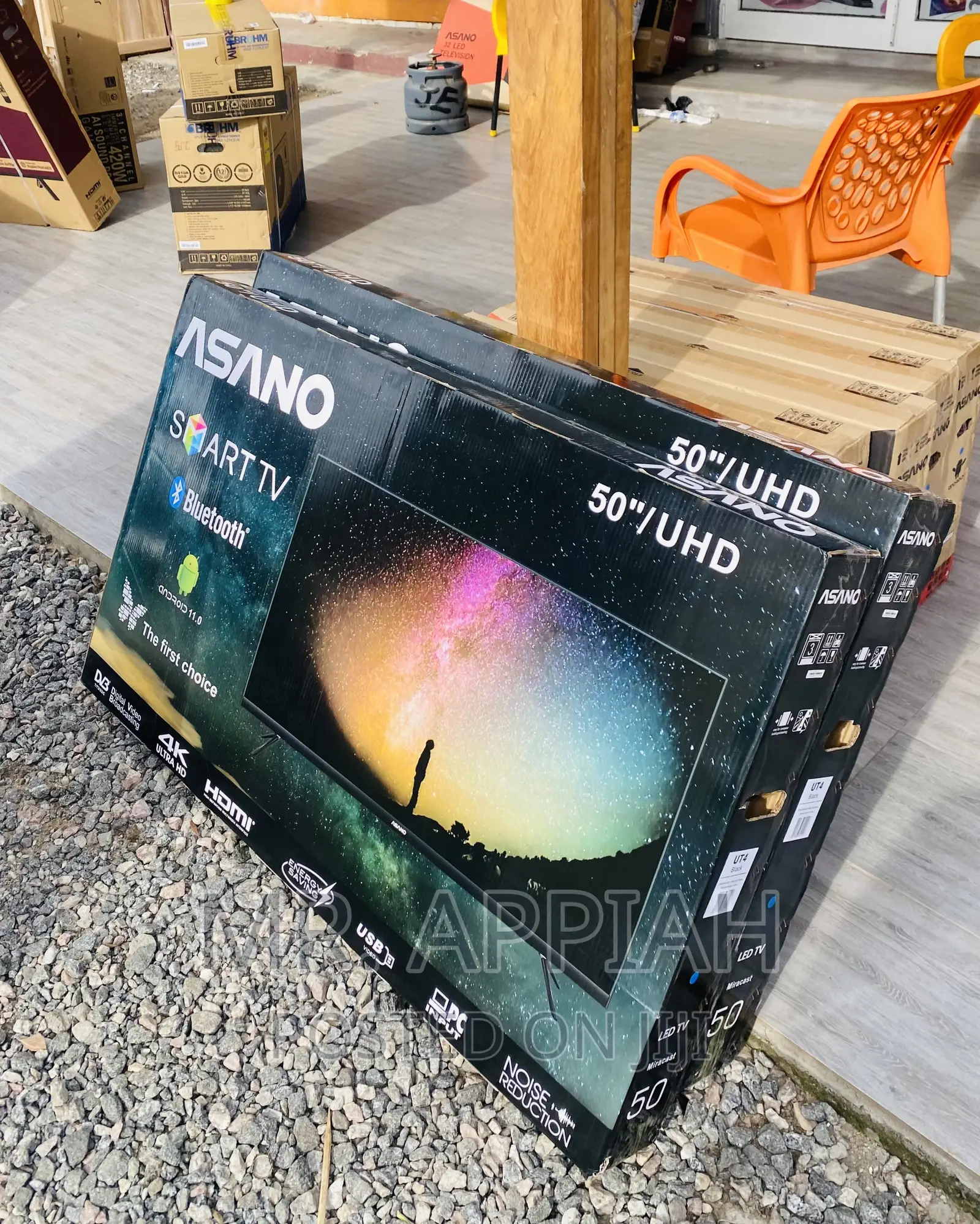 Authentic Asano 50 Uhd Smart Bluetooth Led Tv(Black).
