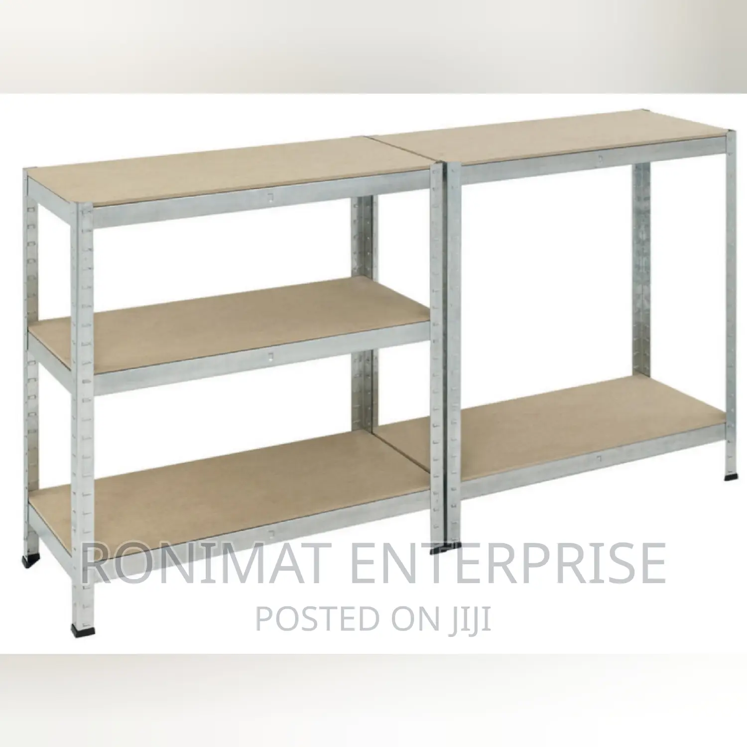 Metal Shelving Unit / 90x180x40cm / 5 Shelves at 175 Kg Each