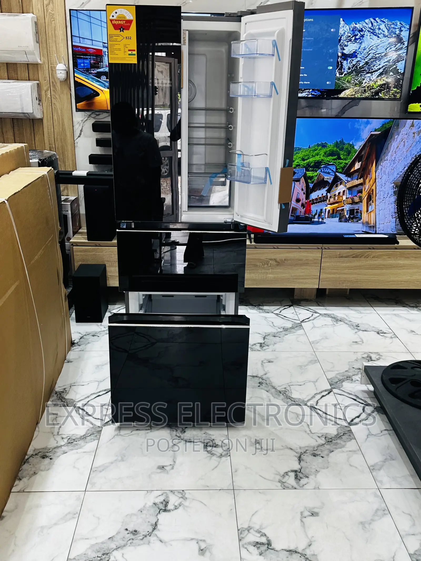 Home of Quality Pearl Fridge Pf-470bg Black