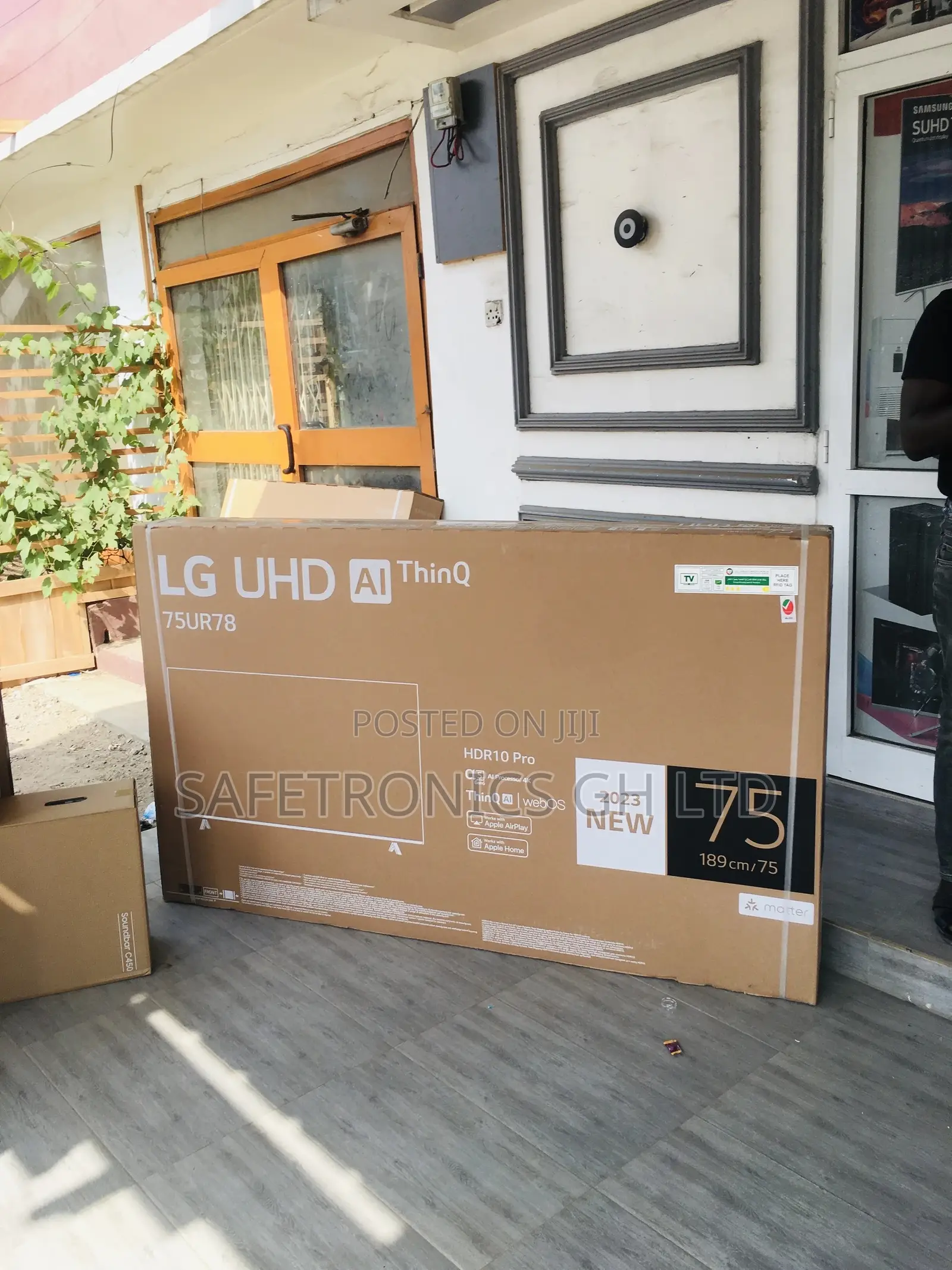 Smart UHD Black Electric UR78 75 Inches LG Glossy LED Tv