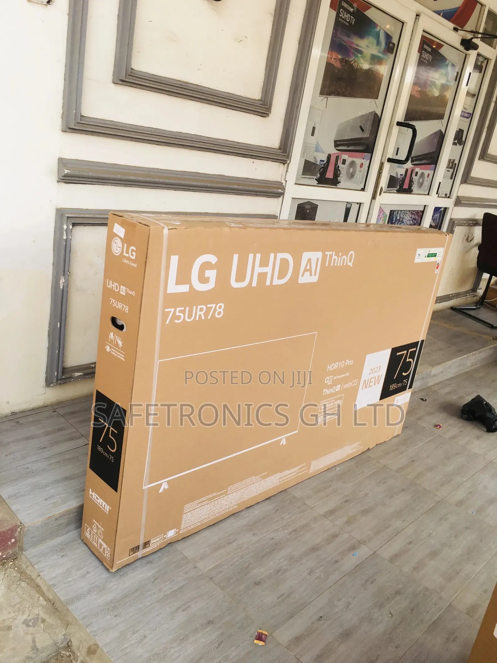 Electric 75 Inches Glossy LED LG UHD Smart Black UR78 Tv