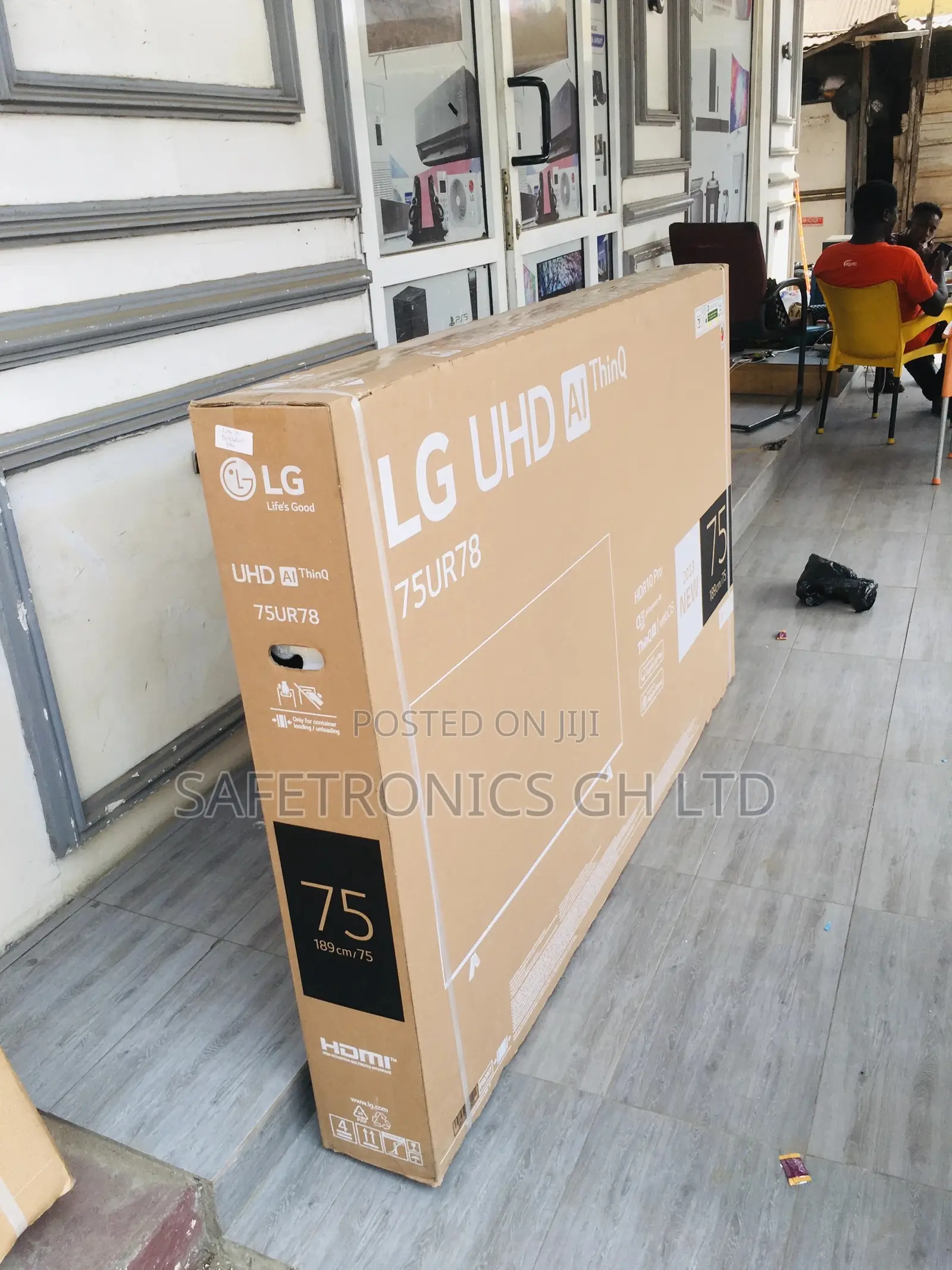 Black Electric UR78 LG 75 Inches Glossy LED UHD Smart Tv