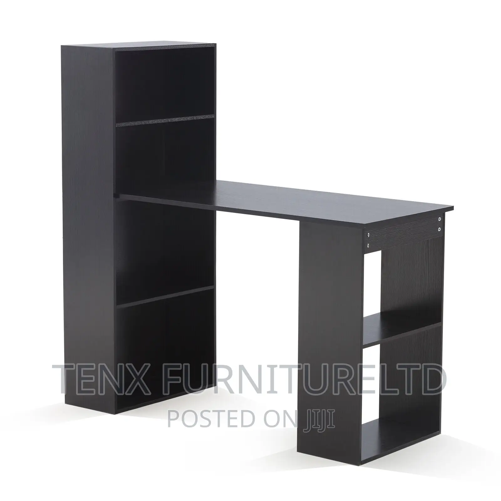 Computer Desk (With Storage Unit Combo) Black