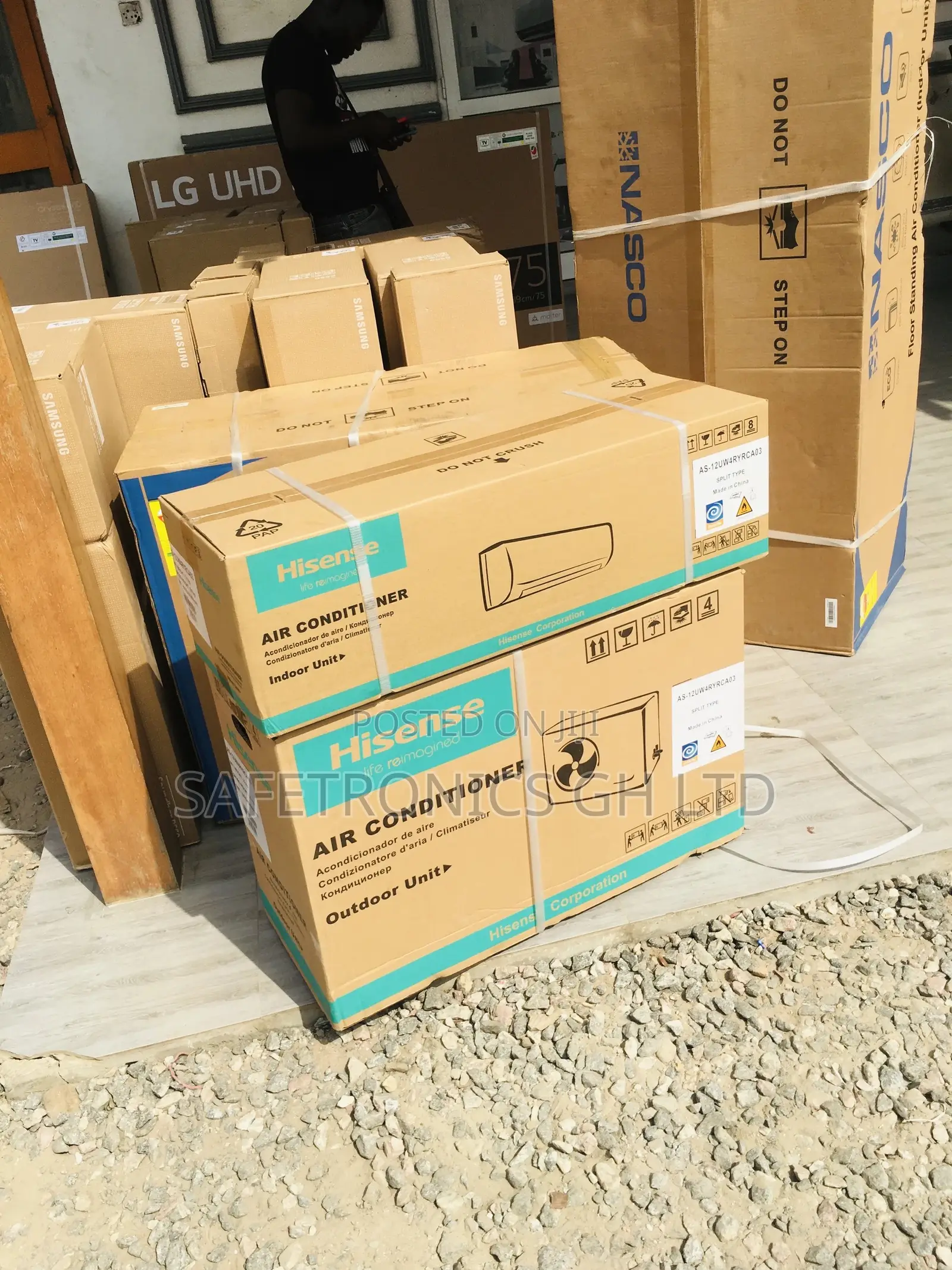 White R410 Gas Split Hisense 1.5hp Electric Airconditioner