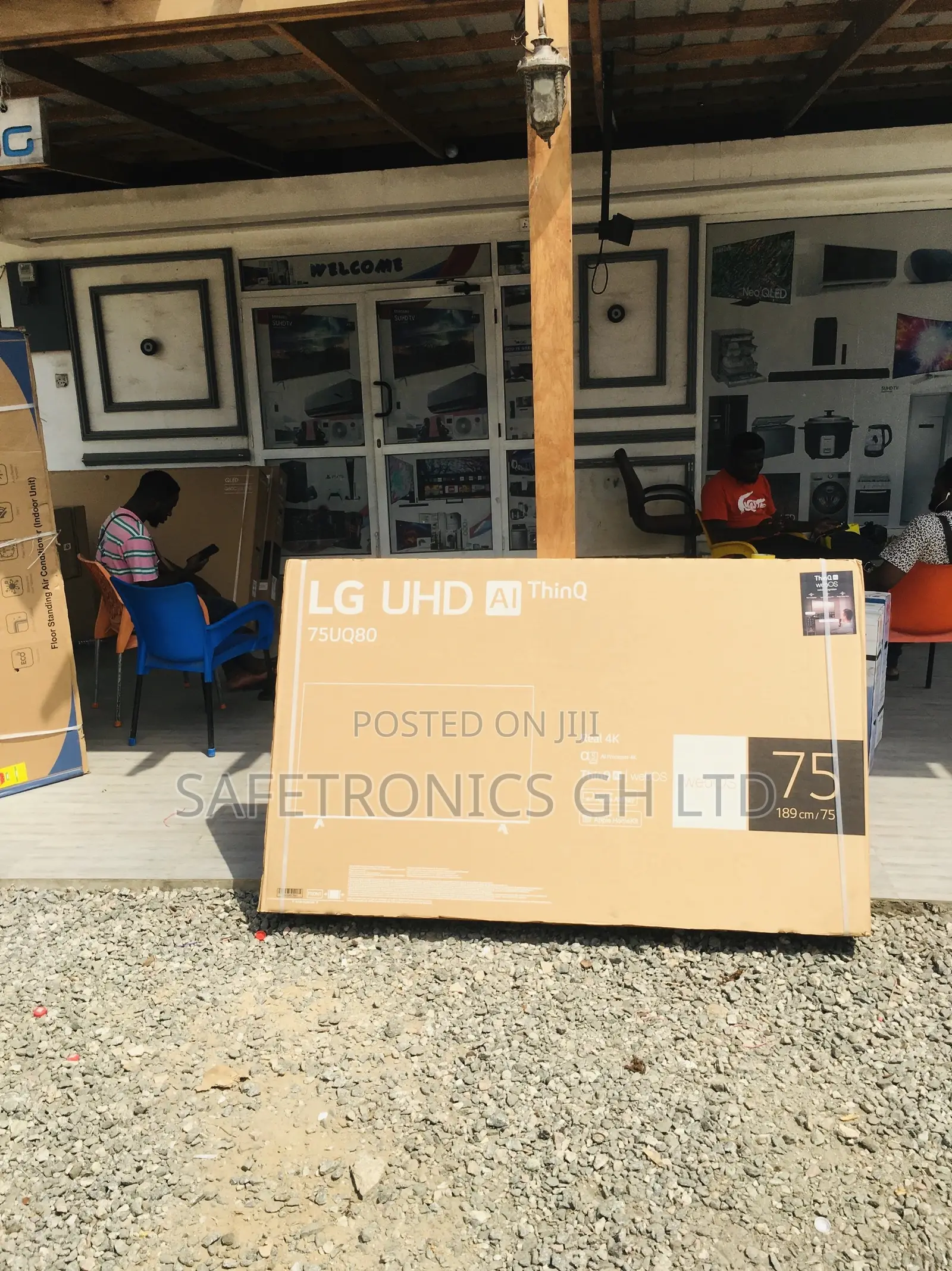 75 Inches Glossy Led Uq80 Lg Smart Electric Black Uhd Tv