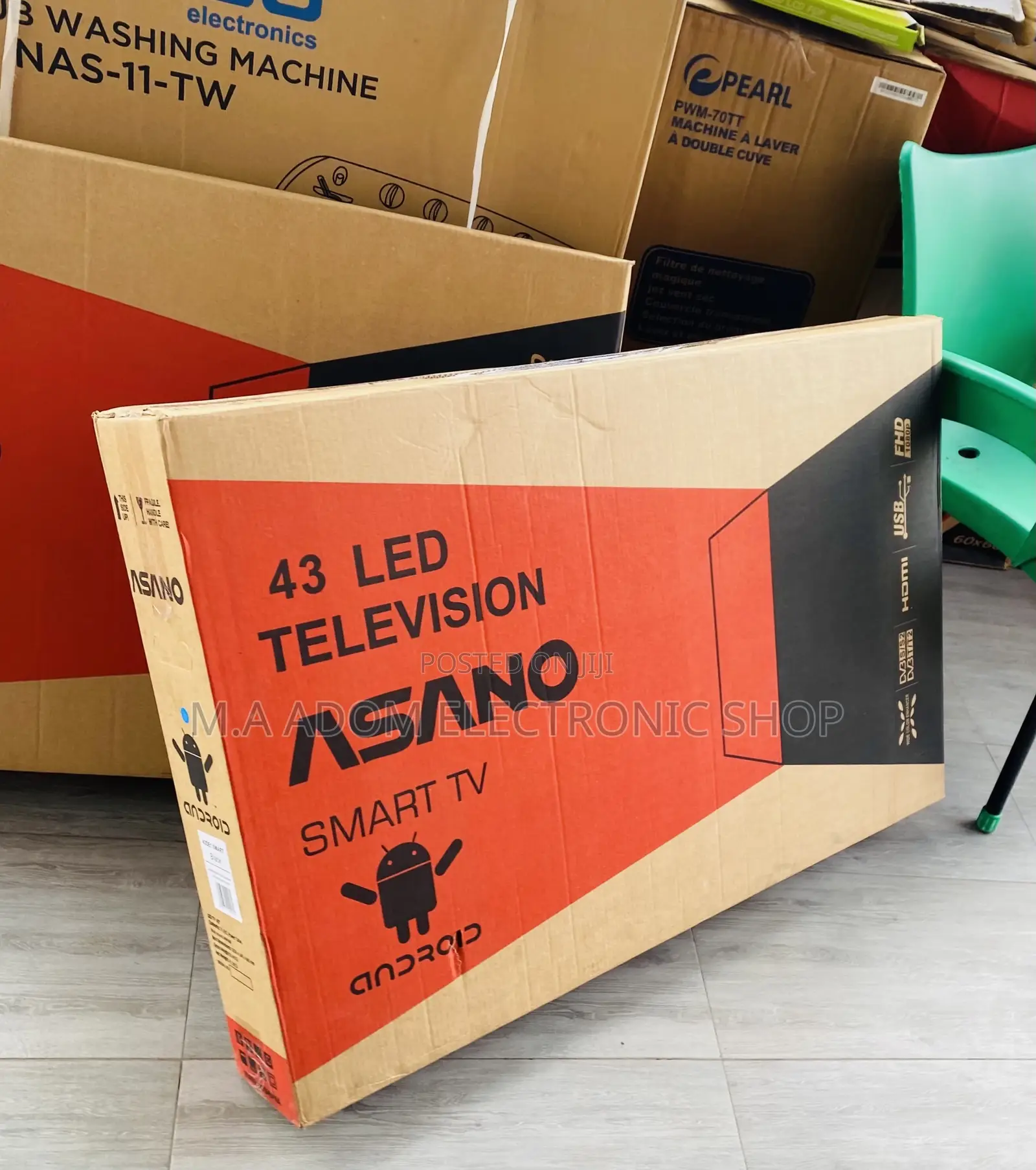 Quality Yet Affordable Asano 43” Digital Satellite Smart Tv