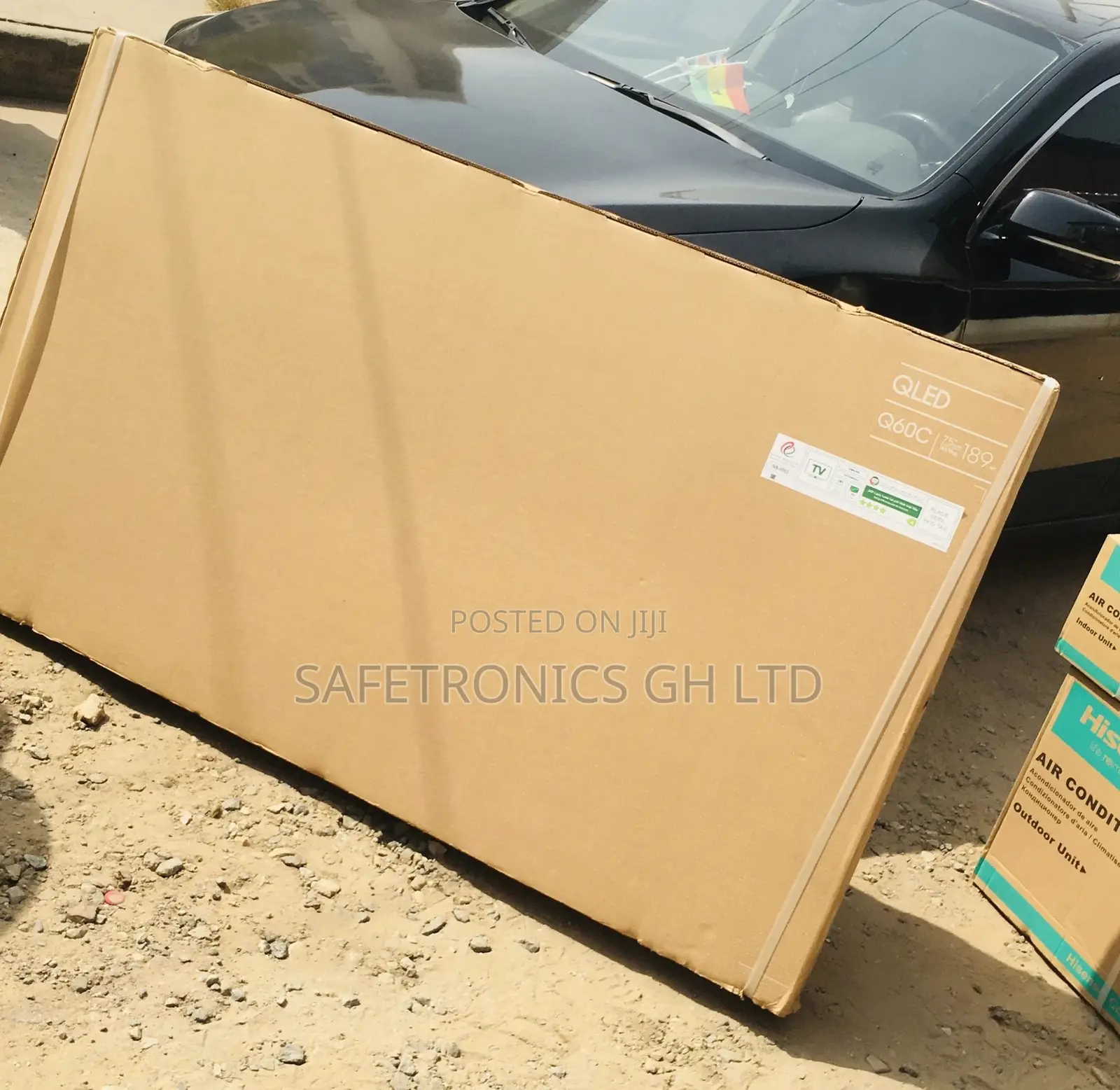 75 Inches Glossy Qled Q60c Smart Uhd Electric Black Tv