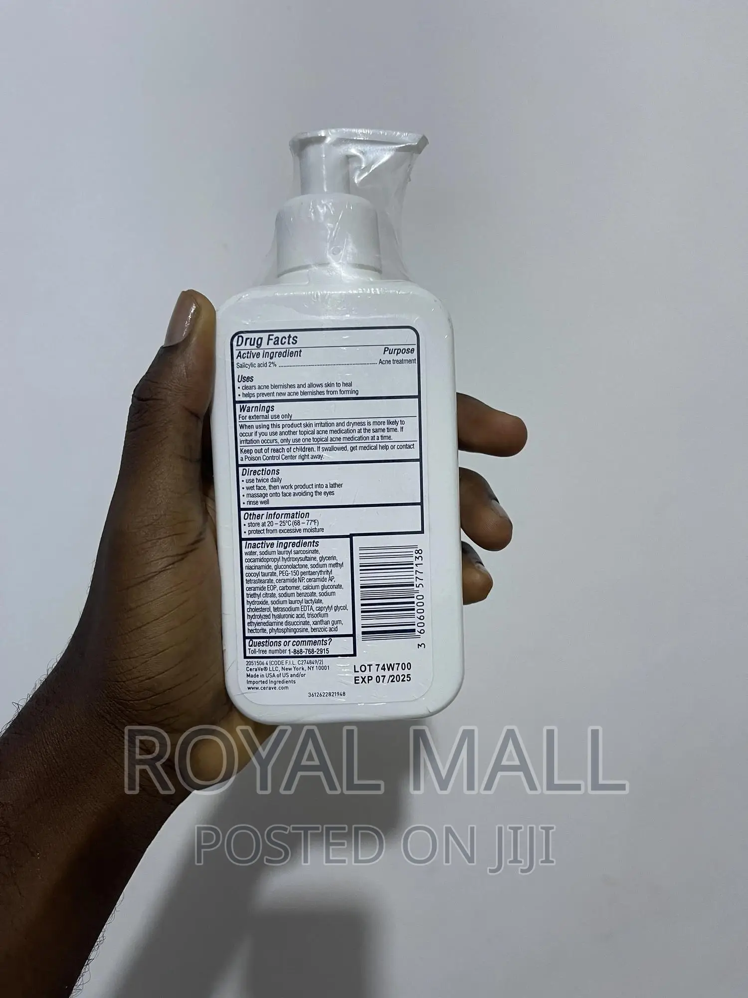 Cerave Acne Control Cleanser 2% Salicylic Acid