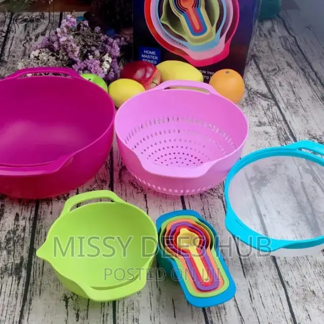10pcs Multicolor Mixing Bowls Set