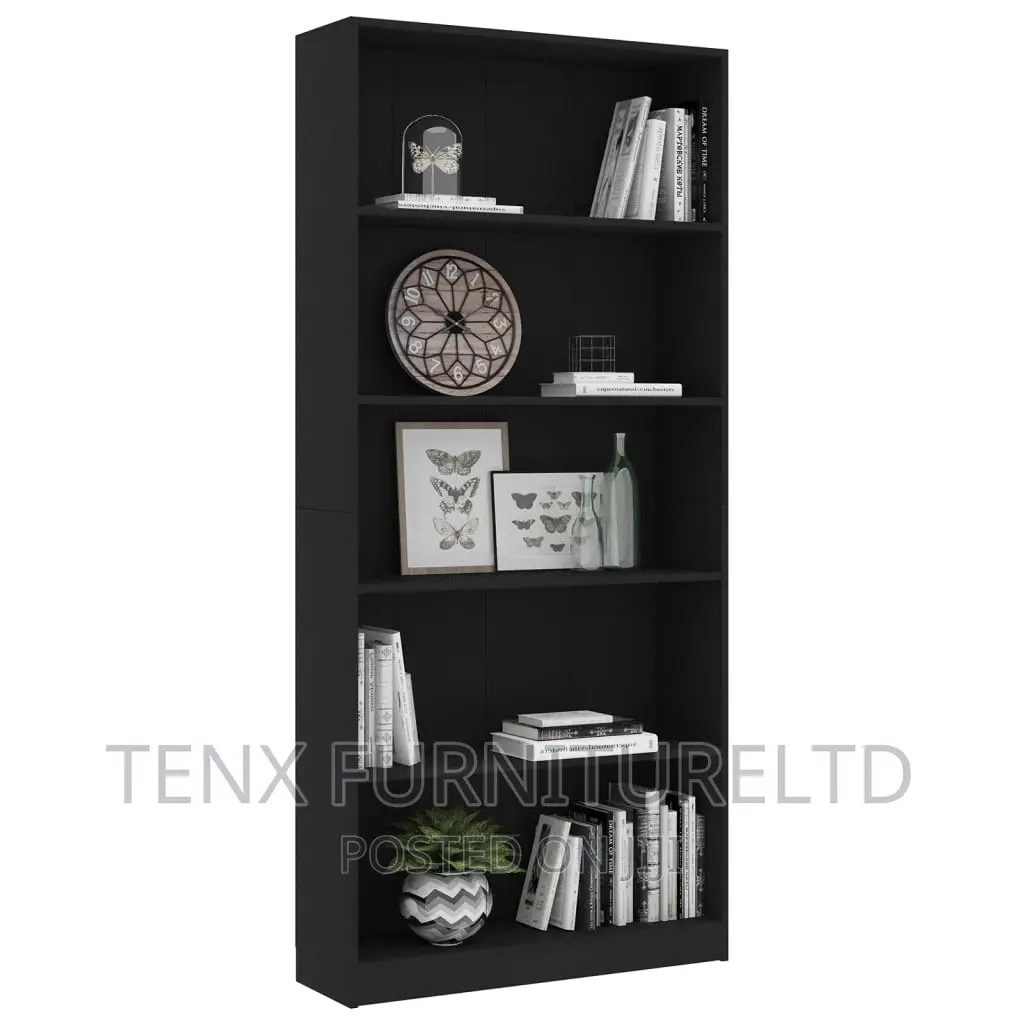 Book Cabinet Bookshelf Bookcase Black Vidaxl