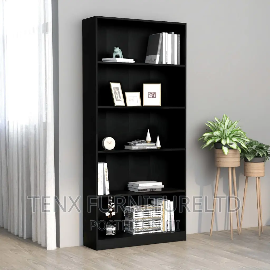 Book Cabinet Bookshelf Bookcase Black Vidaxl