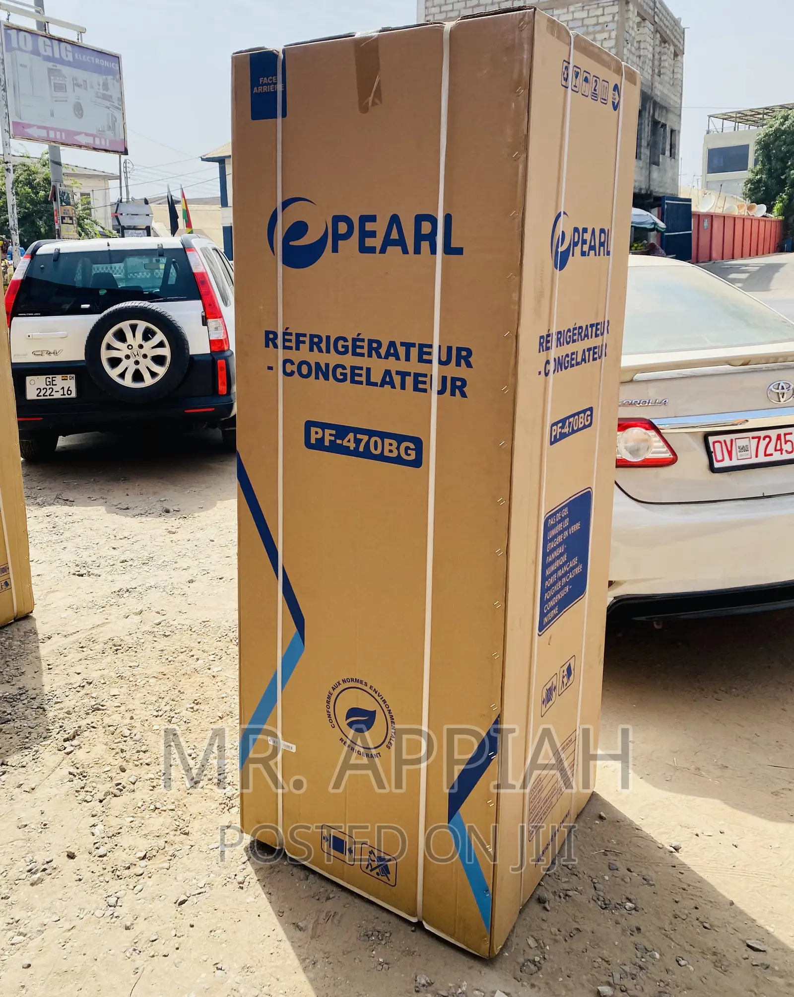 Authentic Pearl PF-470BG 4 Door Electric Fridge(Black).