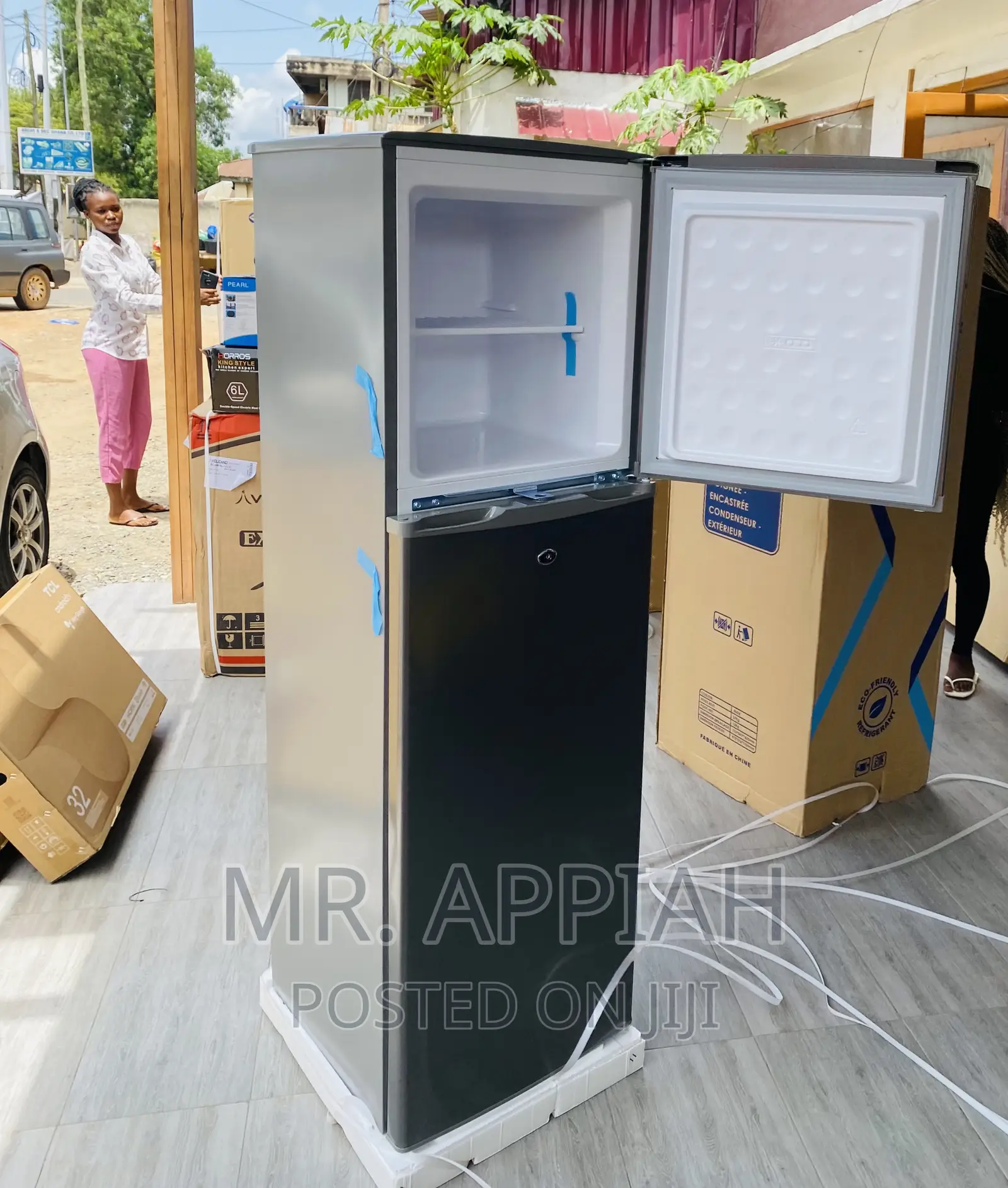Shop Quality Pearl Pf-270ix 2 Door Electric Fridge(Gray)