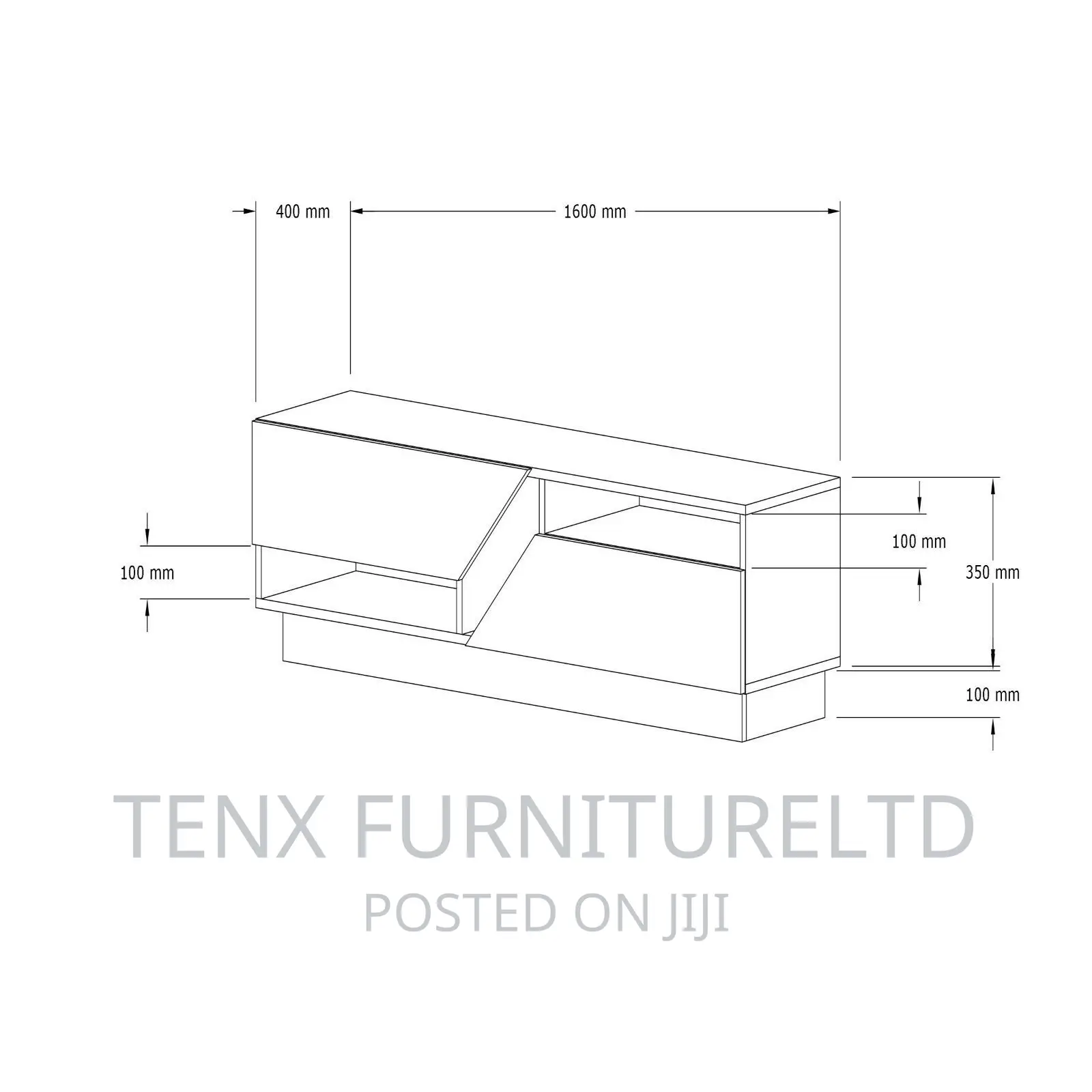 Tv Stand (Kayrana Leaf)