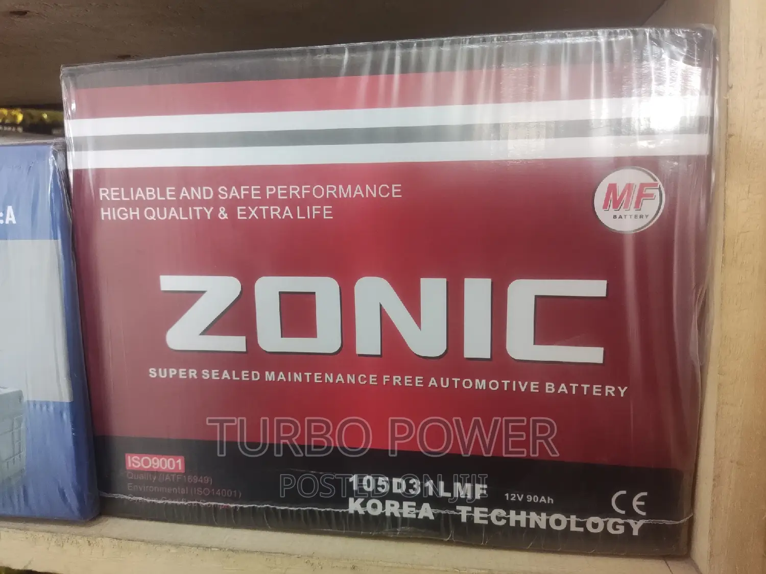 Zonic Batteries 17 Plates 105D31L