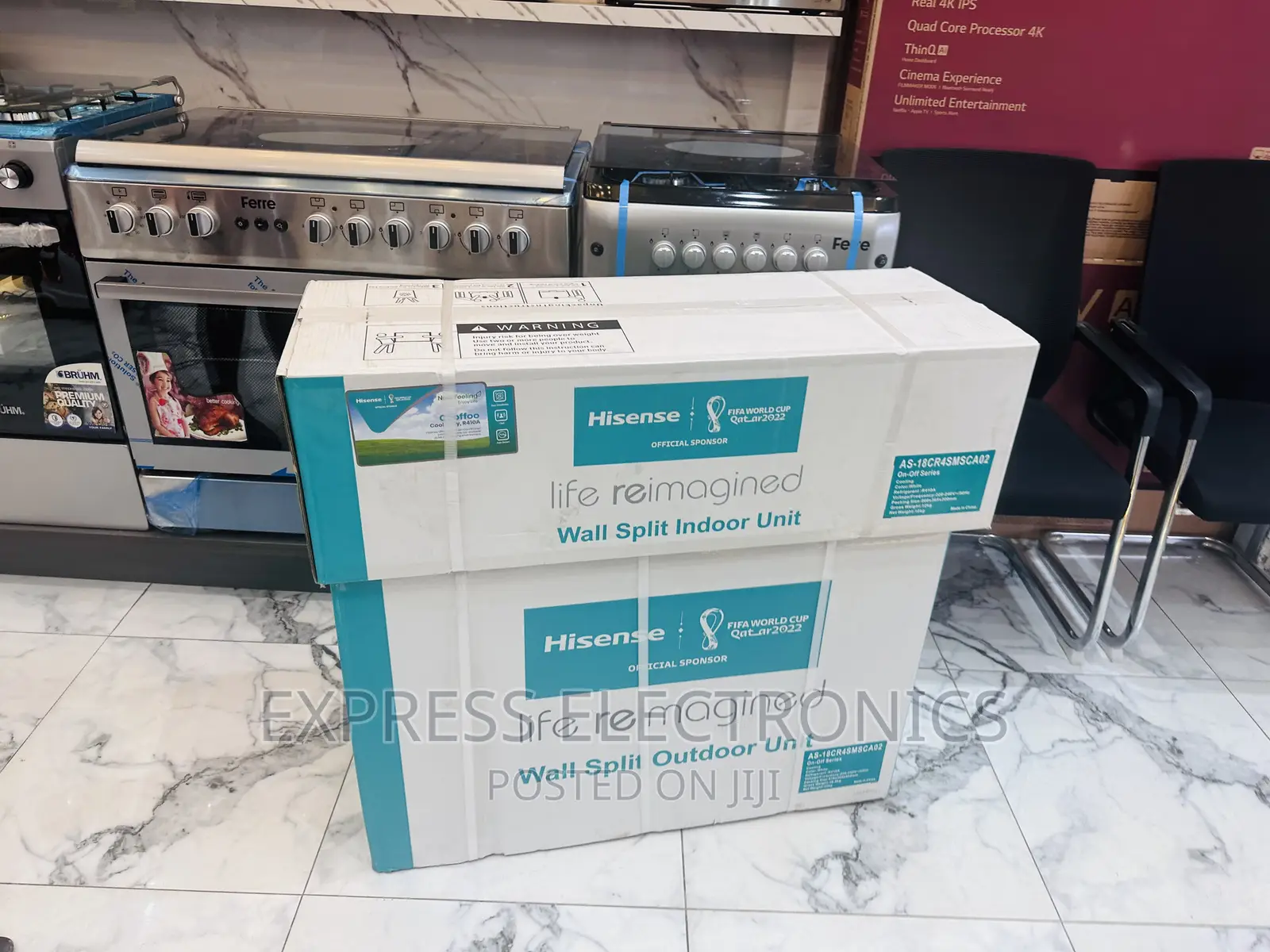1.5hp Split R410 Gas Hisense ___.•