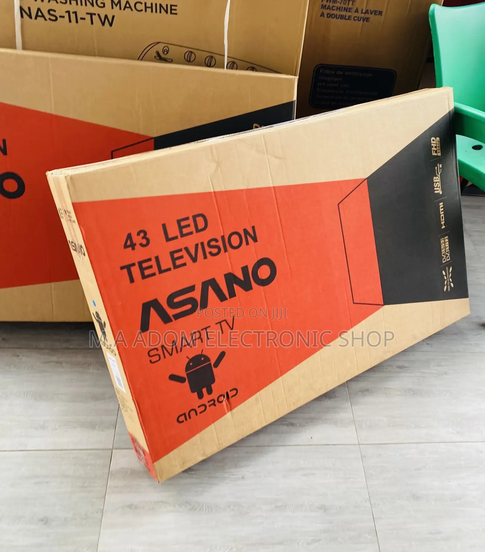 Fresh in Box Asano 43 Inch Digital Satellite Smart Tv