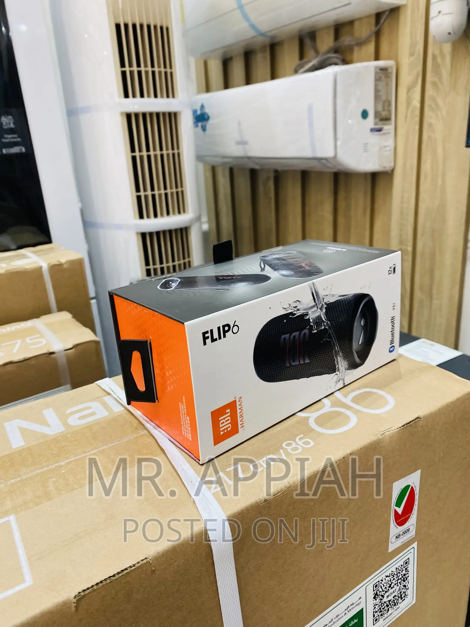 Brand New JBL Flip 6 Rechargeable Bluetooth Speaker(Black).