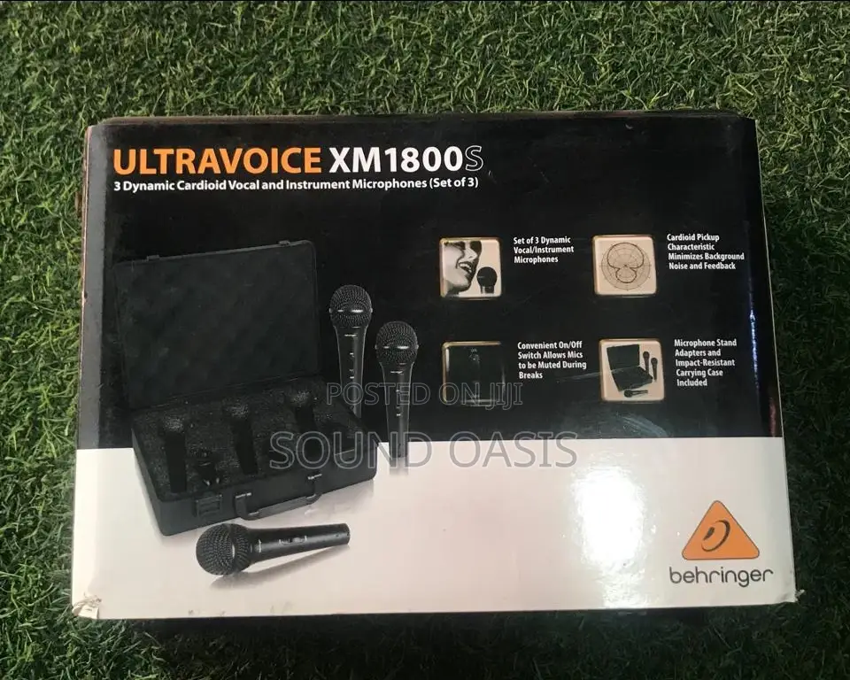 Behringer ULTRAVOICE XM1800S Dynamic Microphones (Set of 3)