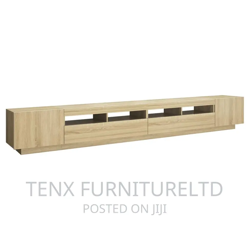 Tv Cabinet With Led Lights Tv Stand Unit Stereo Cabinet (Oa