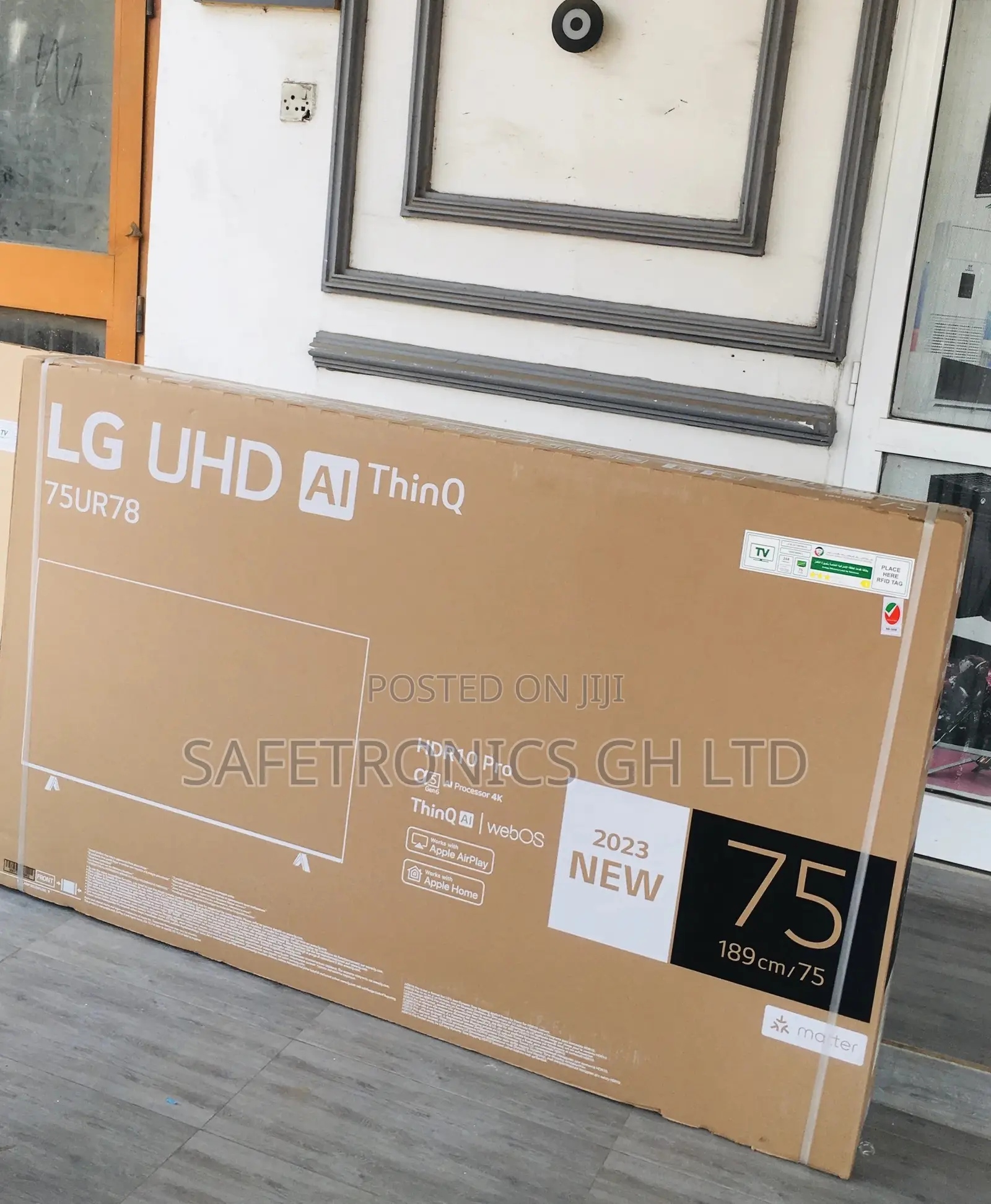 LED Glossy Smart UHD Black UR73 75 Inches LG Electric Tv