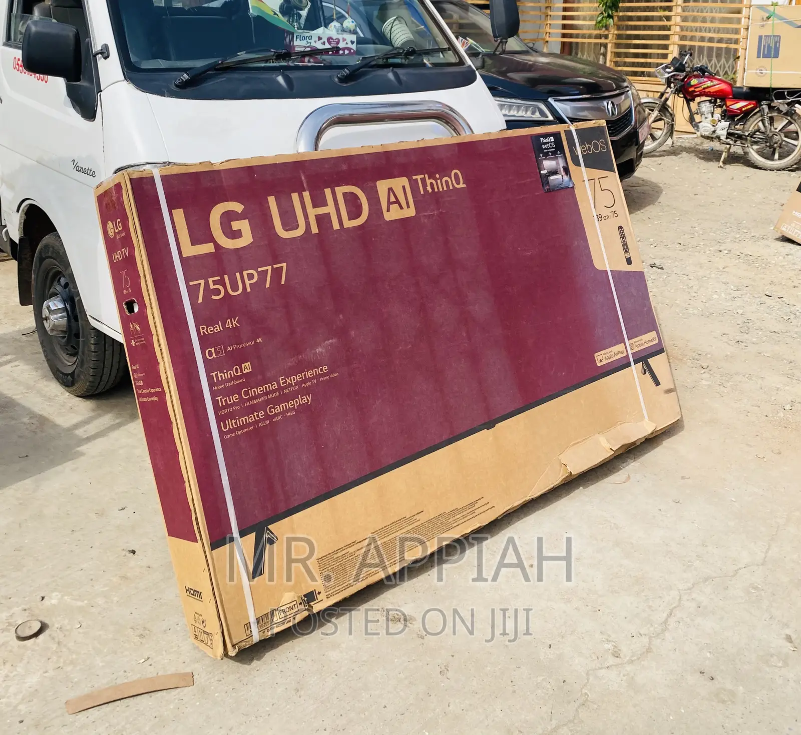 Durable LG 75up7750 75 Inch Uhd Smart Led Tv(Black).