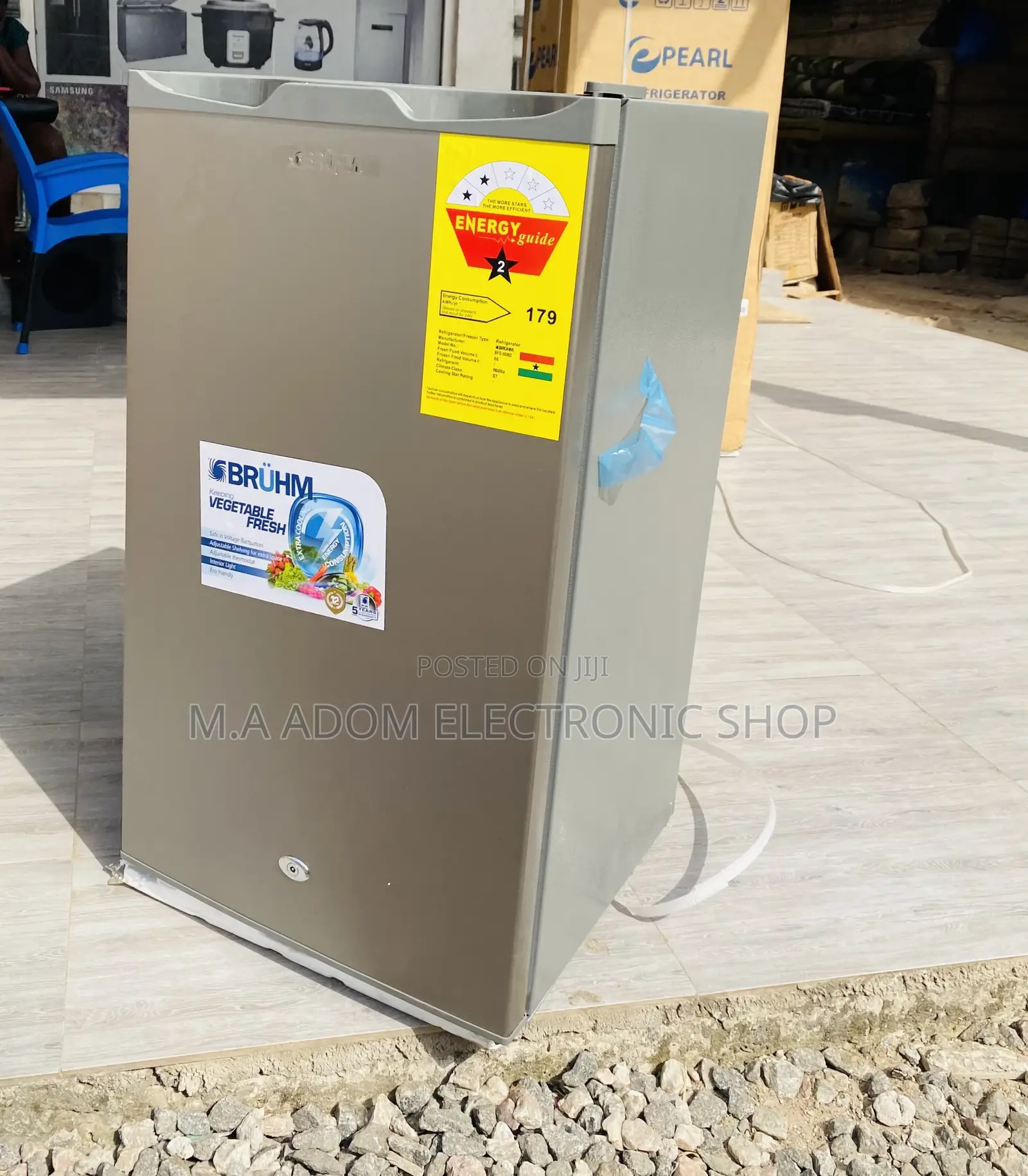 Extremely Chilling Bruhm 86ltr 1 Door Table Top Fridge 