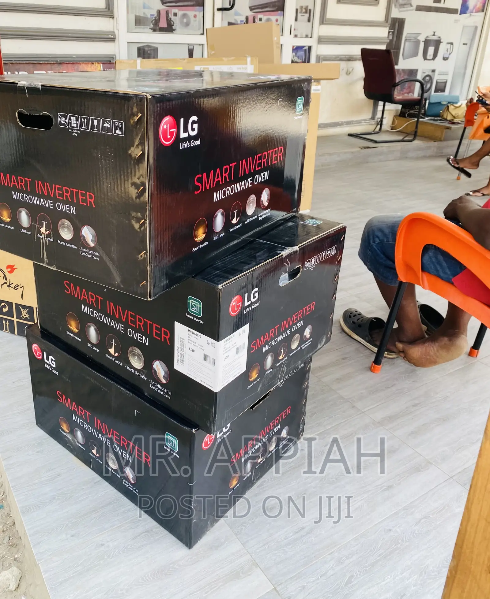 Shop Authentic Lg Mh8265dis Electric Microwave(Black).