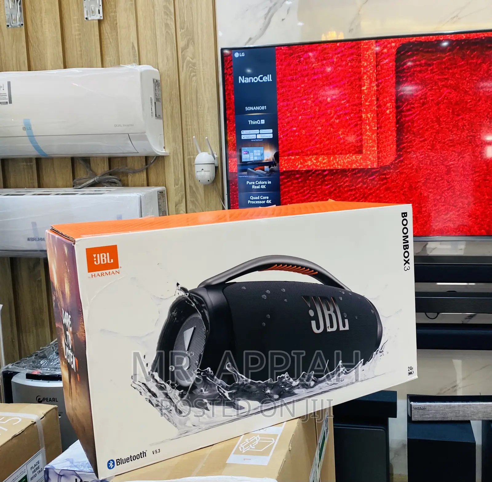 Nicely Designed JBL Boombox 3 Bluetooth Speaker(Black)