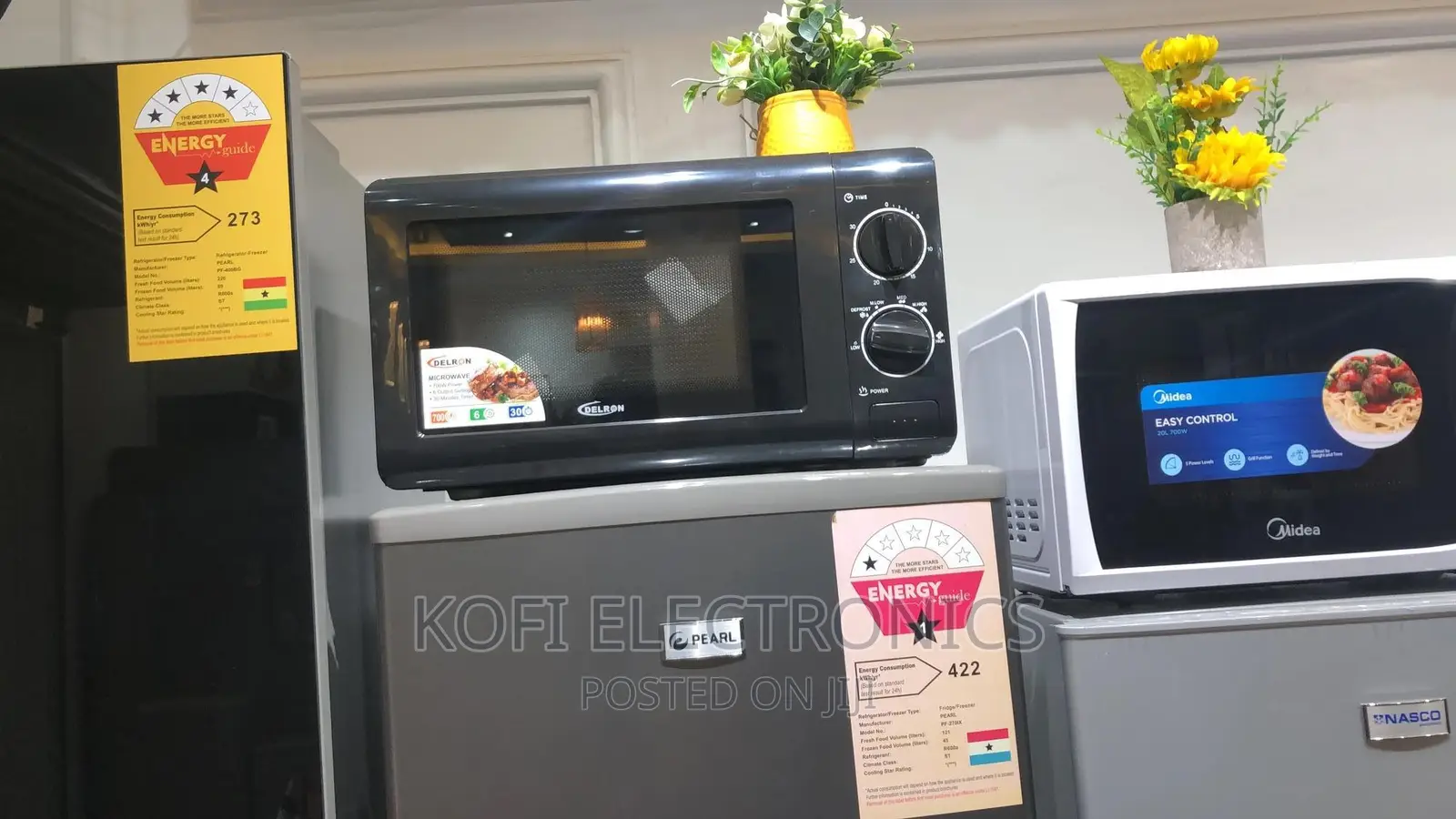 Glass Door-Delron DMW-001 20 Litre Microwave Oven