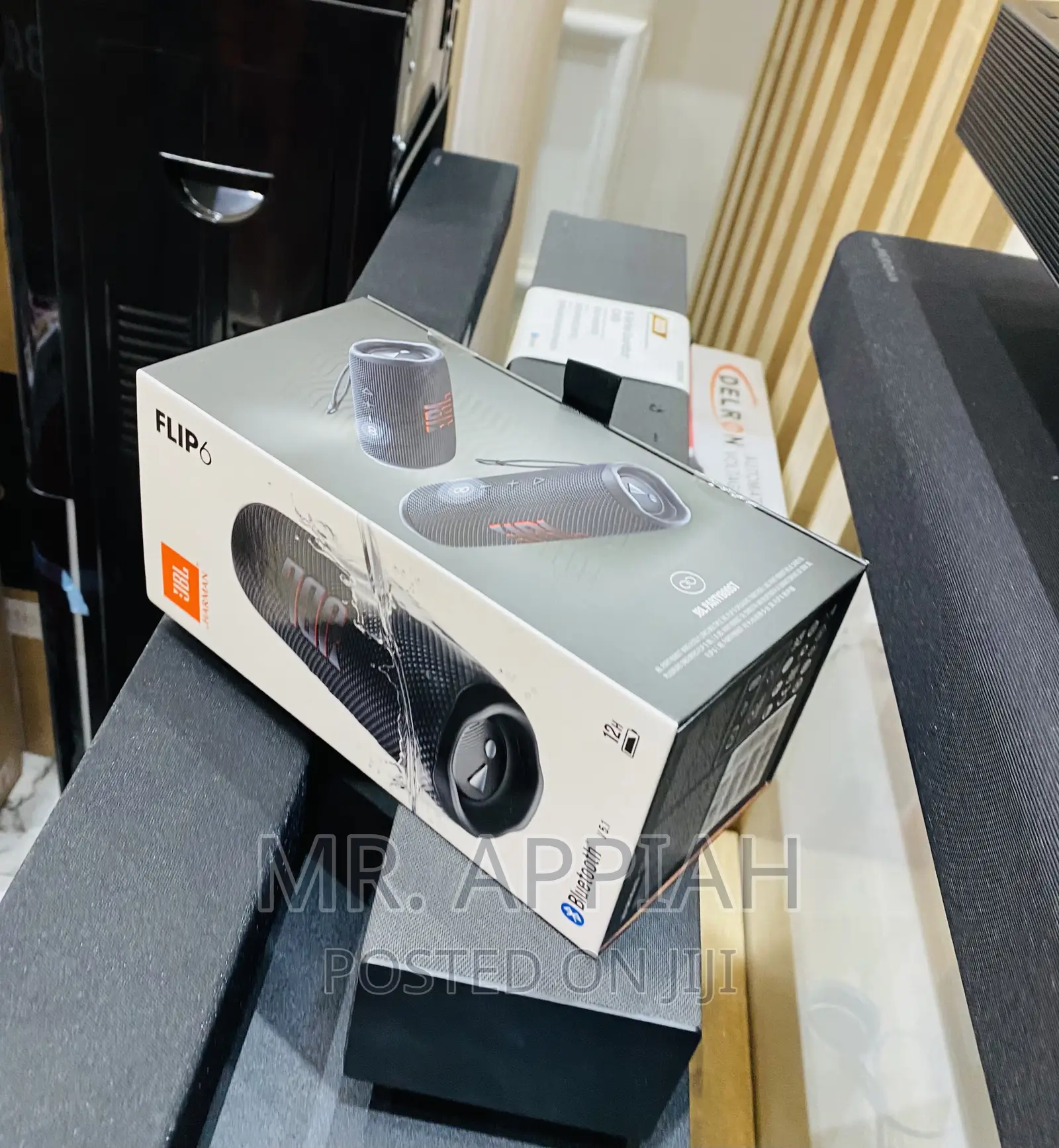 Authentic JBL Flip 6 Rechargeable Speaker(Black).