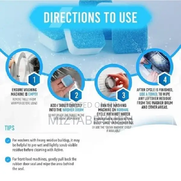 Washing Machine Cleaner - 12 Tablets