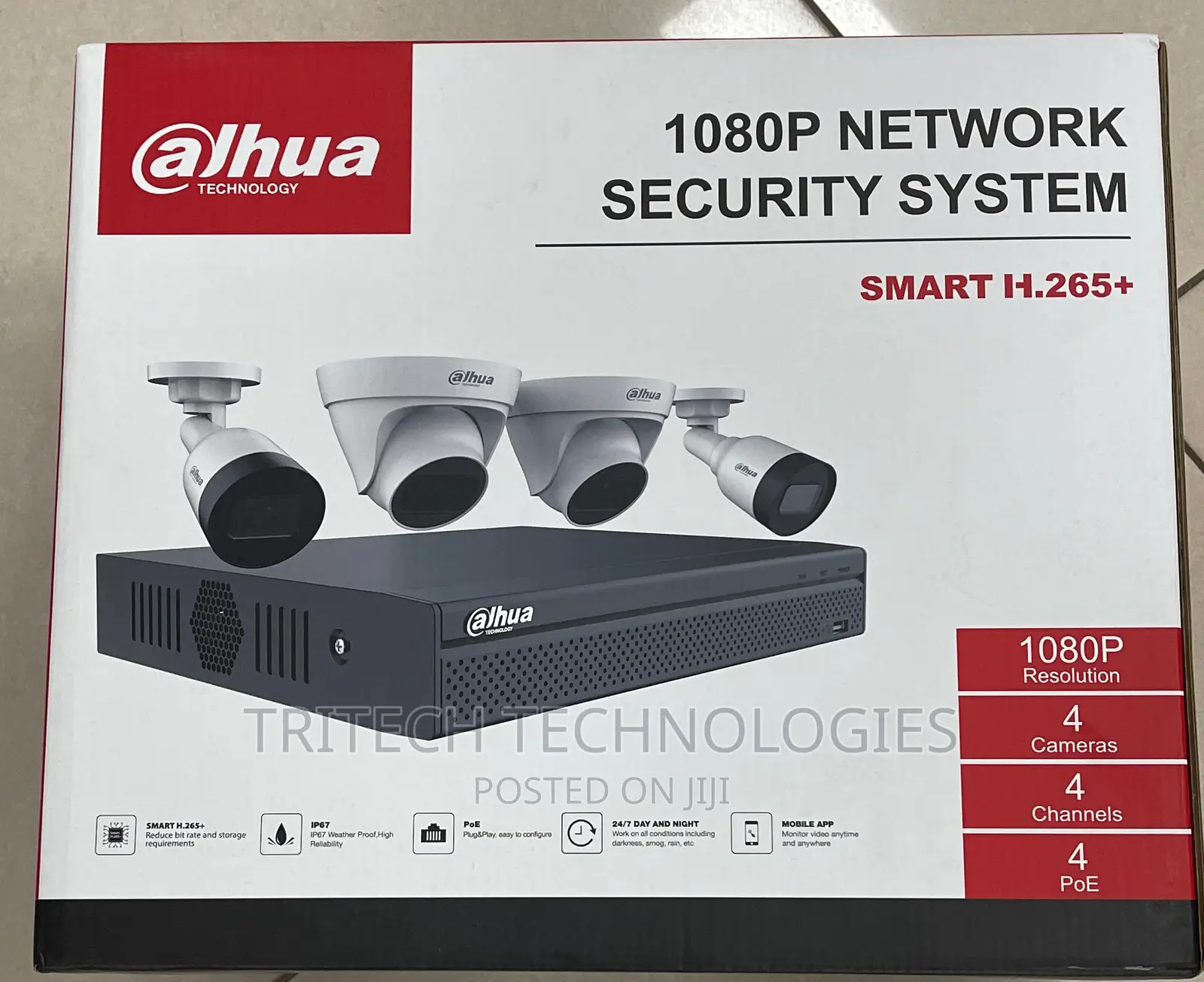 Dahua 4ch Kit Network Security System (NVR and IP Camera)